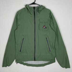 Cafe Du Cycliste Alizee Rain Jacket Green Unisex Large